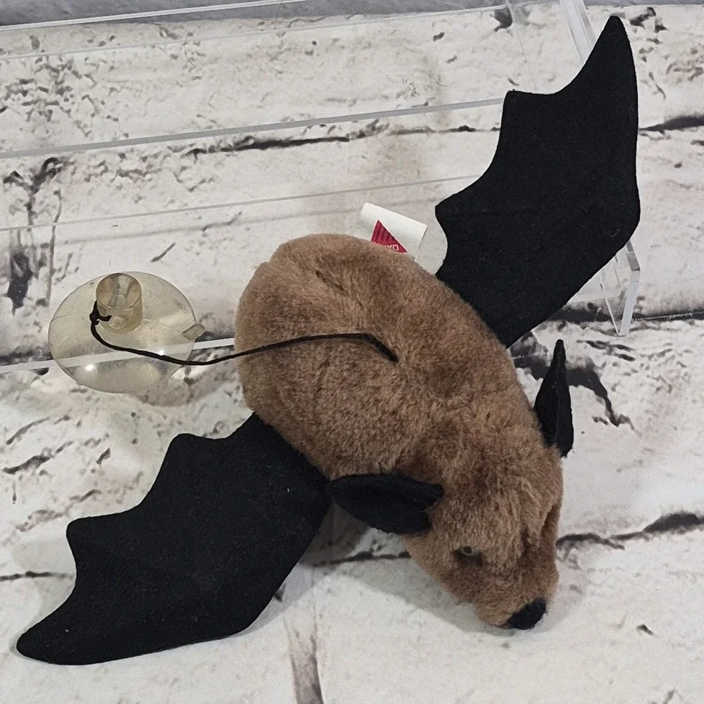 Vintage 1988 Dakin Bat Plush Suction Cup Hanging Halloween Stuffed Animal